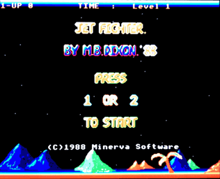 Jet Fighter running on the Pi with 4-bit mode conversion